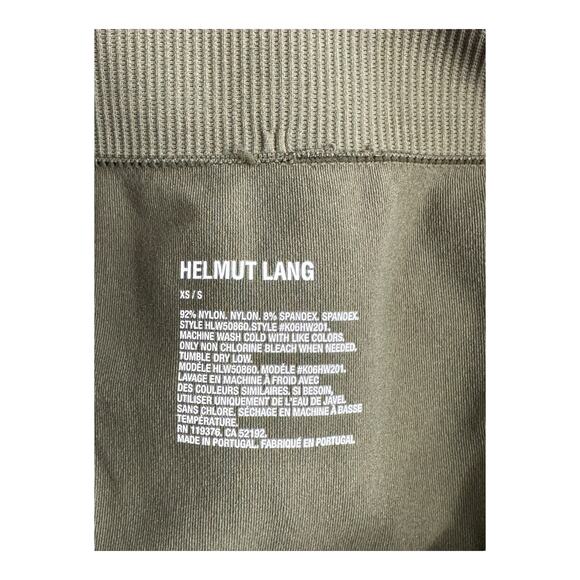 Helmut Lang Leggings Womens XS Small Green Seamless Athleisure Designer Staple - Picture 4 of 4